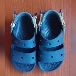 Crocs Kids Classic All-Terrain Sandal in Navy, kids size 12C